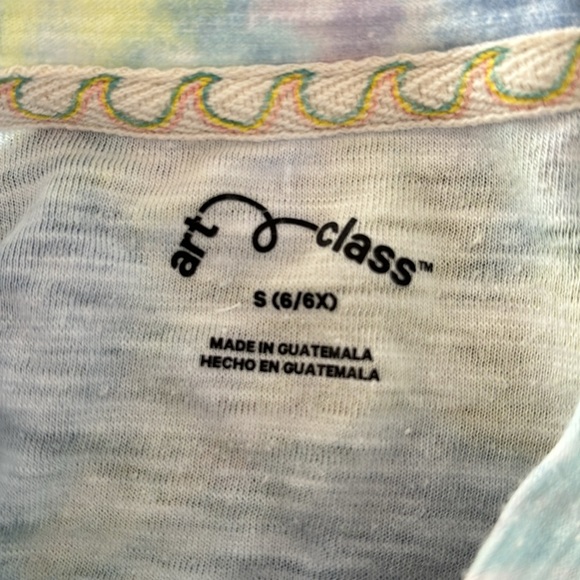 Art Class Crop Tie - Dye Shirt - size S - Picture 3 of 3